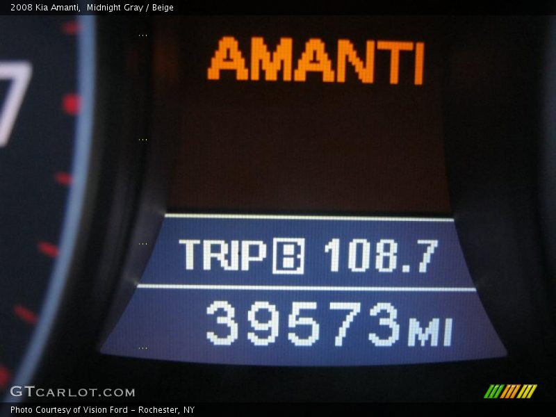 Midnight Gray / Beige 2008 Kia Amanti