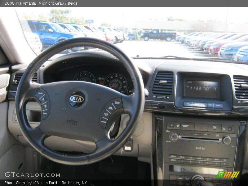 Midnight Gray / Beige 2008 Kia Amanti