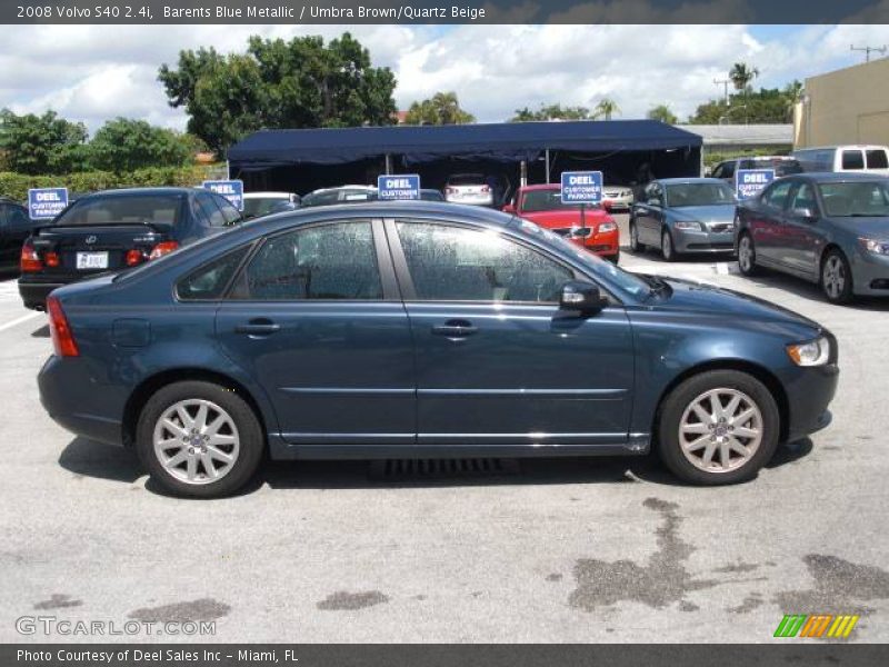 Barents Blue Metallic / Umbra Brown/Quartz Beige 2008 Volvo S40 2.4i