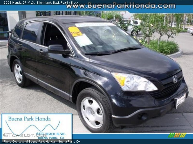 Nighthawk Black Pearl / Black 2008 Honda CR-V LX