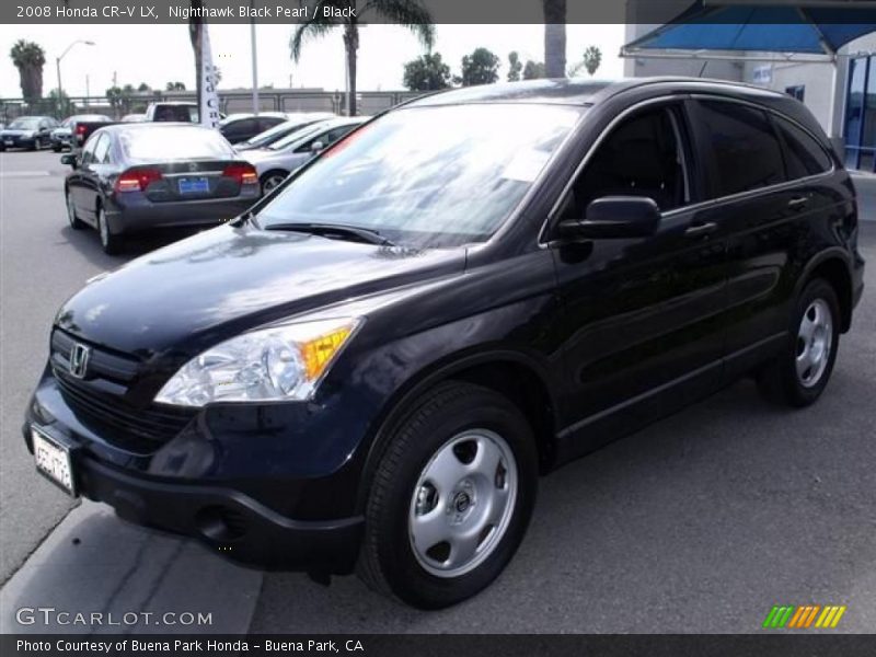 Nighthawk Black Pearl / Black 2008 Honda CR-V LX