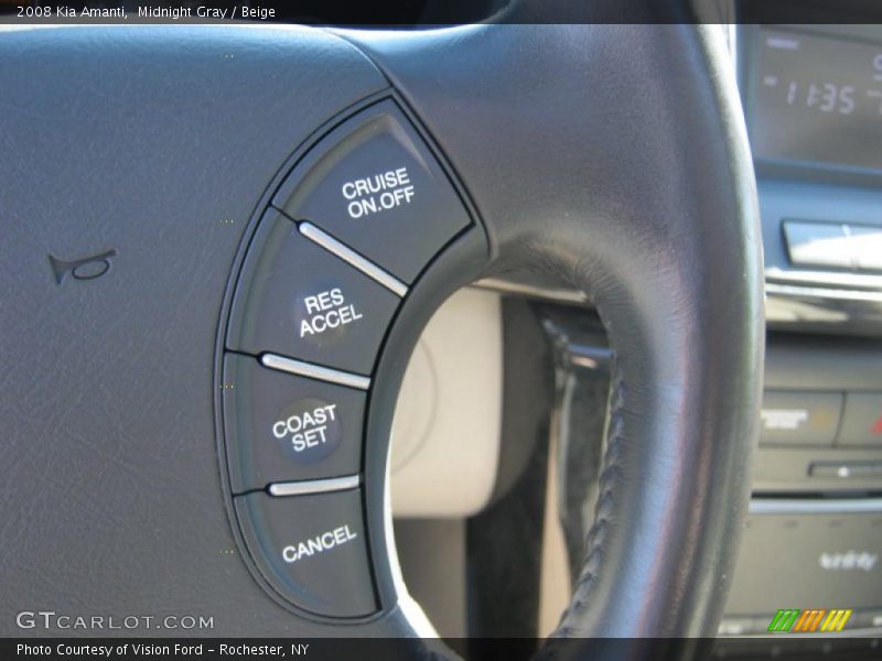 Midnight Gray / Beige 2008 Kia Amanti