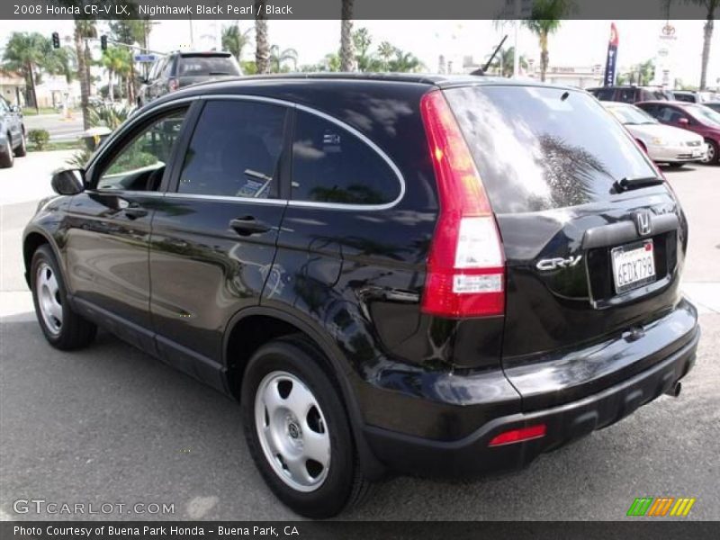 Nighthawk Black Pearl / Black 2008 Honda CR-V LX