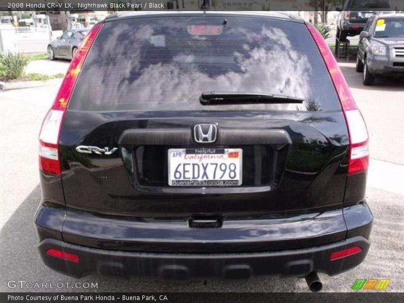 Nighthawk Black Pearl / Black 2008 Honda CR-V LX