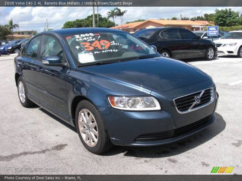 Barents Blue Metallic / Umbra Brown/Quartz Beige 2008 Volvo S40 2.4i