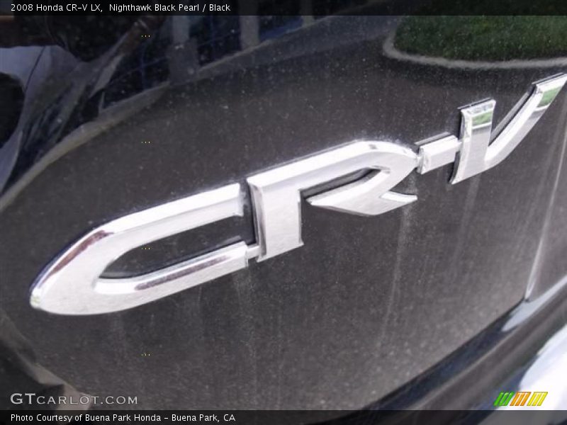 Nighthawk Black Pearl / Black 2008 Honda CR-V LX