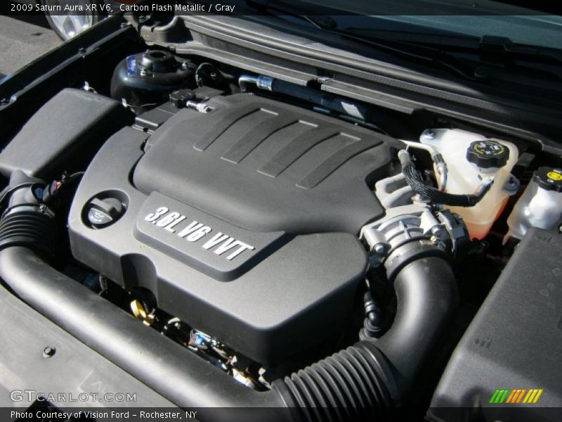 Carbon Flash Metallic / Gray 2009 Saturn Aura XR V6