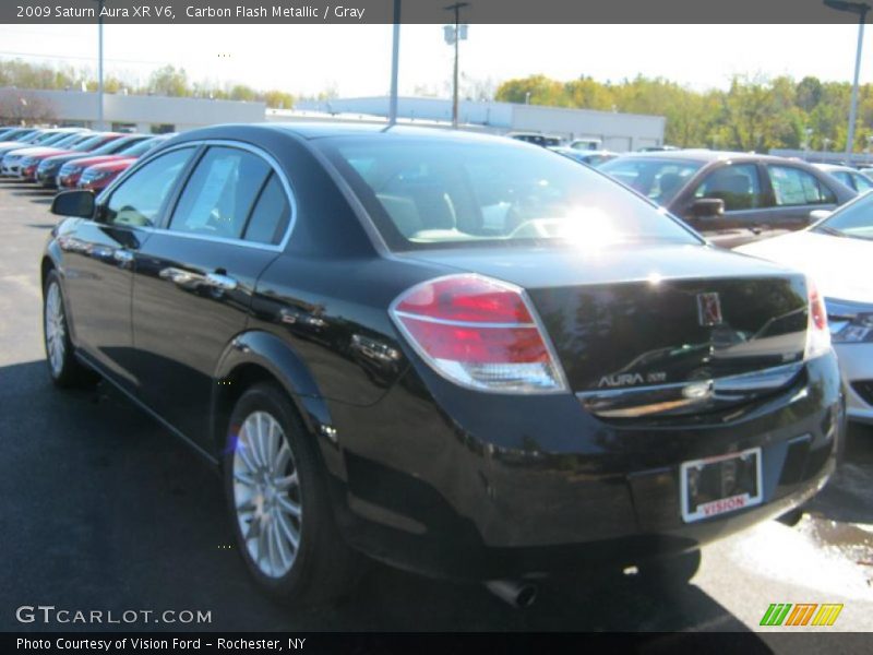 Carbon Flash Metallic / Gray 2009 Saturn Aura XR V6