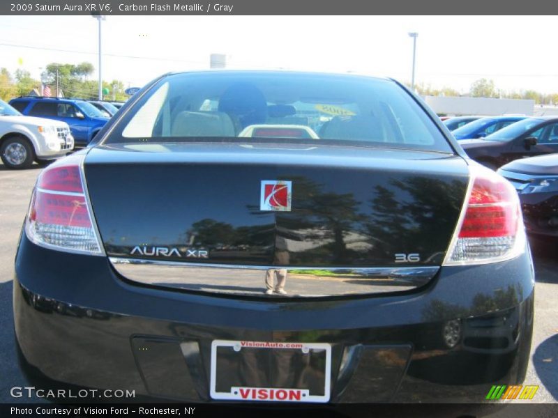 Carbon Flash Metallic / Gray 2009 Saturn Aura XR V6