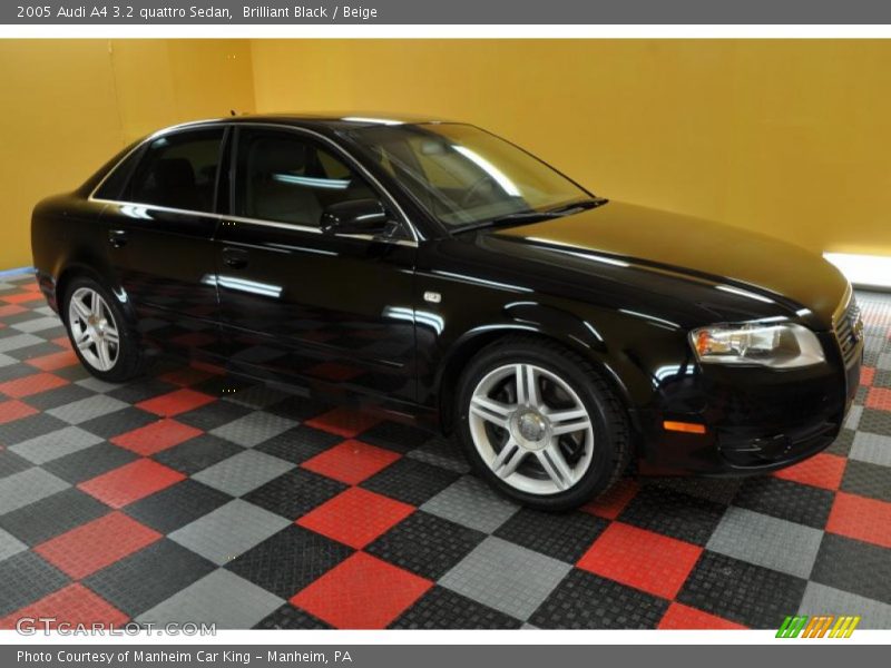 Brilliant Black / Beige 2005 Audi A4 3.2 quattro Sedan