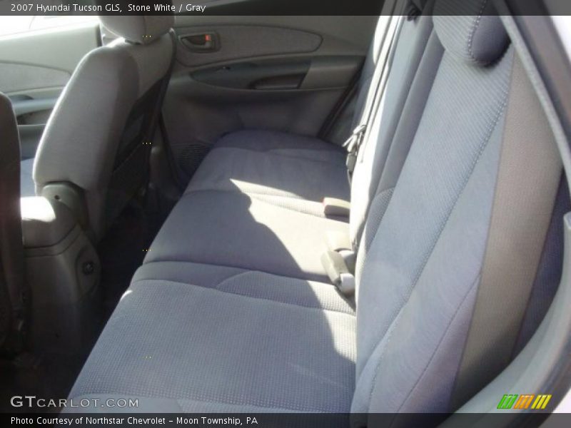 Stone White / Gray 2007 Hyundai Tucson GLS