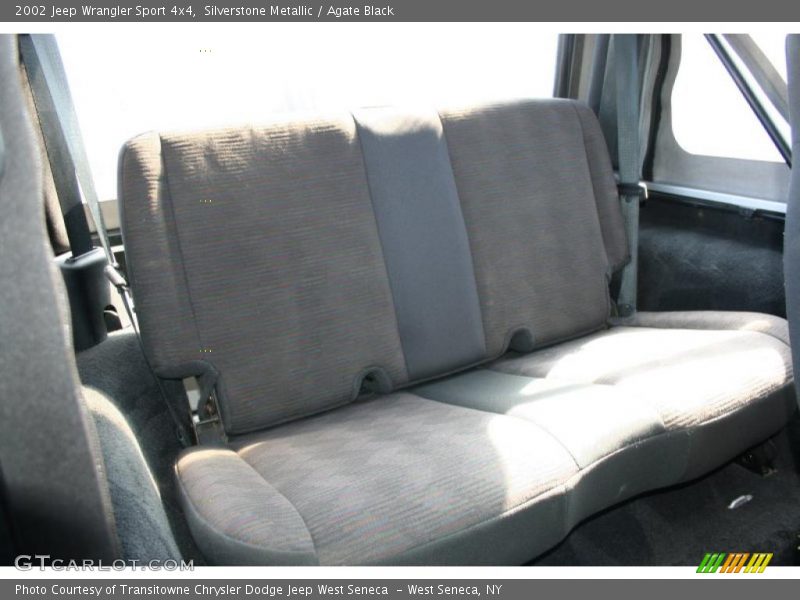 Silverstone Metallic / Agate Black 2002 Jeep Wrangler Sport 4x4
