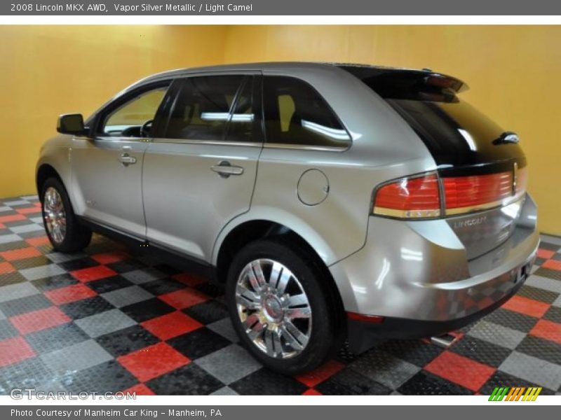 Vapor Silver Metallic / Light Camel 2008 Lincoln MKX AWD