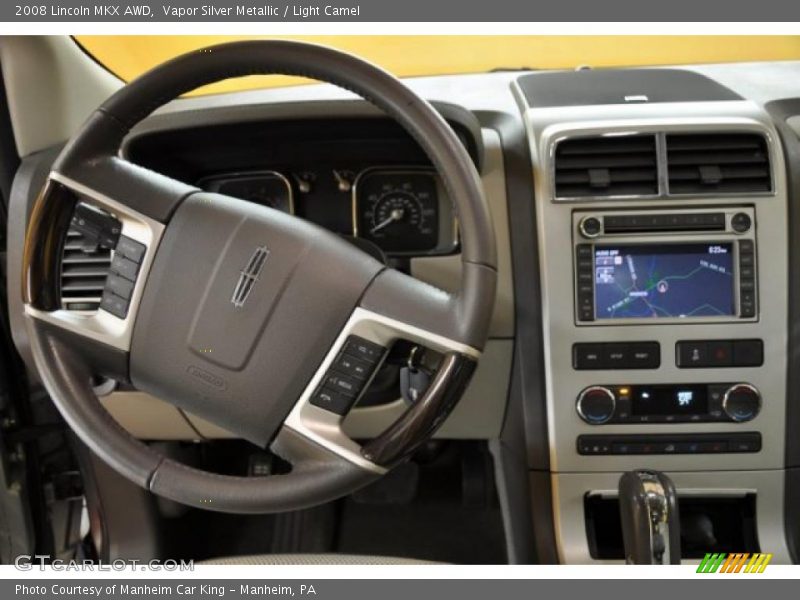 Vapor Silver Metallic / Light Camel 2008 Lincoln MKX AWD