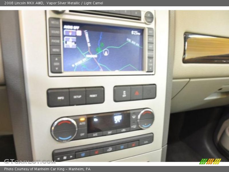Vapor Silver Metallic / Light Camel 2008 Lincoln MKX AWD