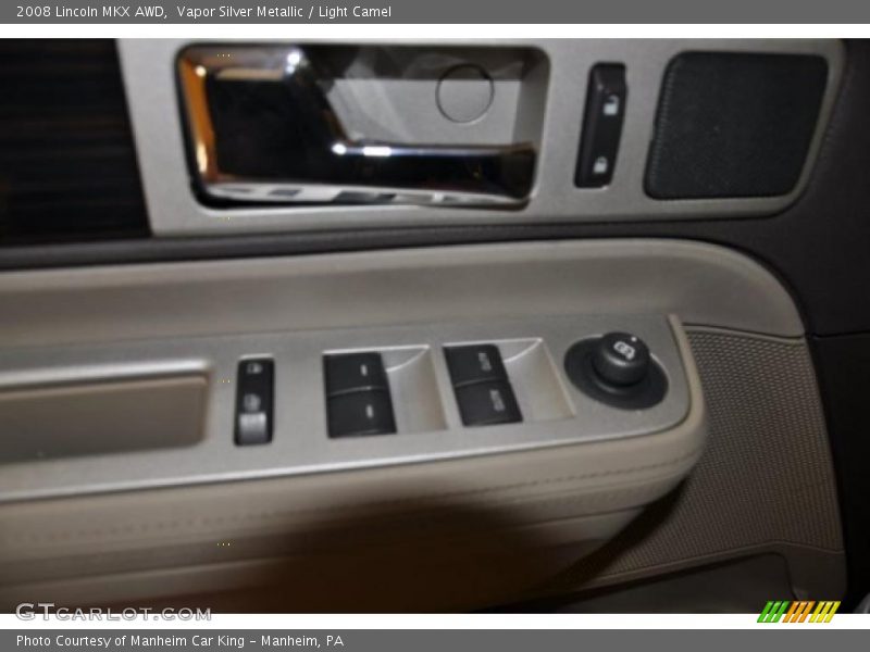 Vapor Silver Metallic / Light Camel 2008 Lincoln MKX AWD