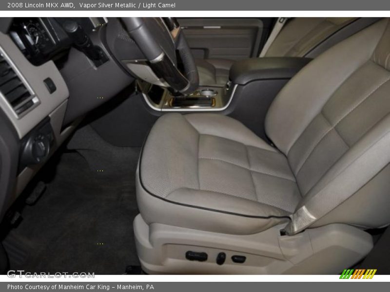 Vapor Silver Metallic / Light Camel 2008 Lincoln MKX AWD