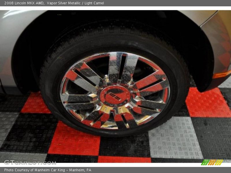 Vapor Silver Metallic / Light Camel 2008 Lincoln MKX AWD