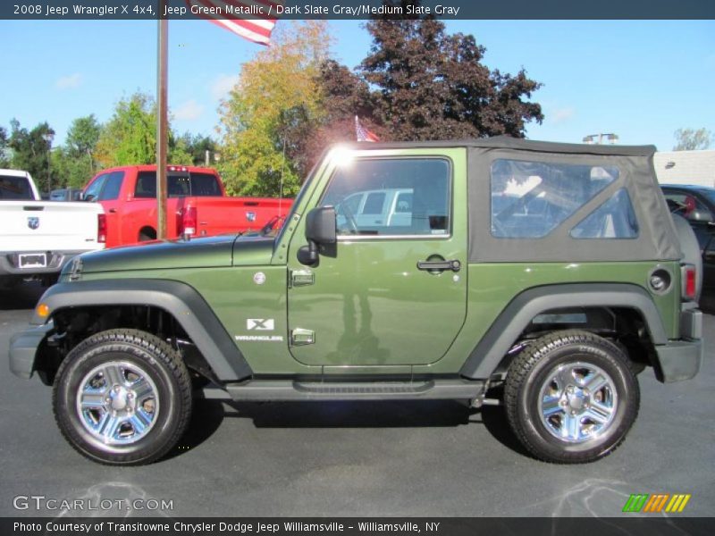 Jeep Green Metallic / Dark Slate Gray/Medium Slate Gray 2008 Jeep Wrangler X 4x4