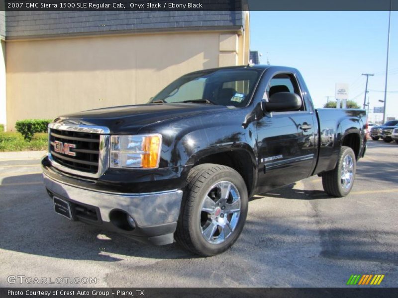 Onyx Black / Ebony Black 2007 GMC Sierra 1500 SLE Regular Cab