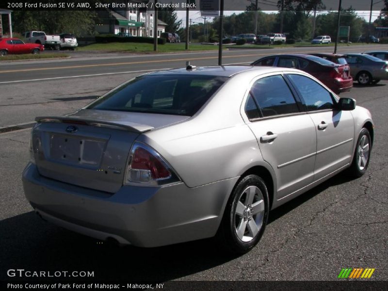 Silver Birch Metallic / Charcoal Black 2008 Ford Fusion SE V6 AWD