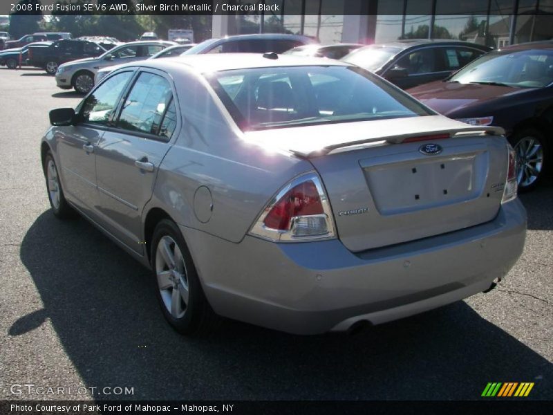 Silver Birch Metallic / Charcoal Black 2008 Ford Fusion SE V6 AWD