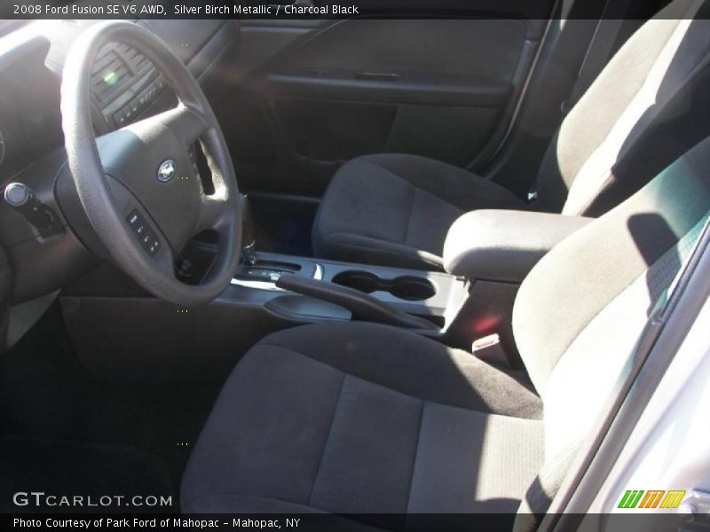 Silver Birch Metallic / Charcoal Black 2008 Ford Fusion SE V6 AWD