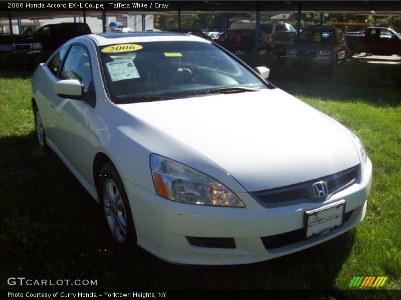 Taffeta White / Gray 2006 Honda Accord EX-L Coupe