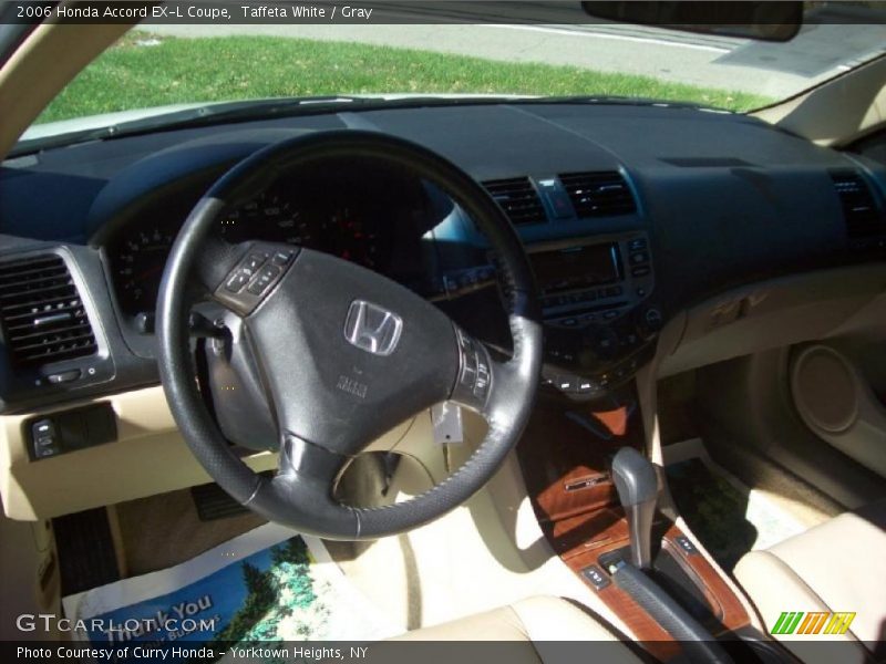 Taffeta White / Gray 2006 Honda Accord EX-L Coupe
