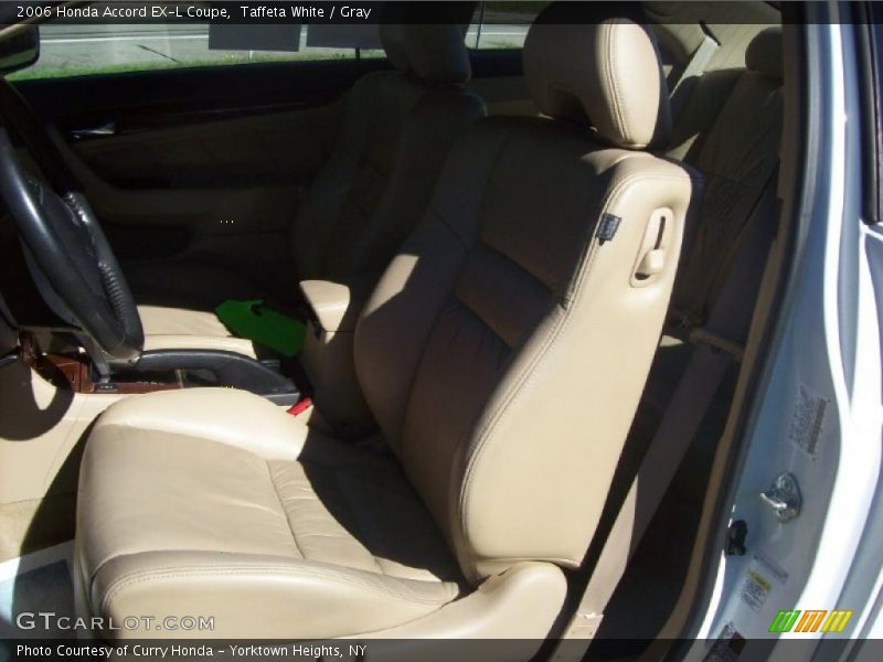 Taffeta White / Gray 2006 Honda Accord EX-L Coupe