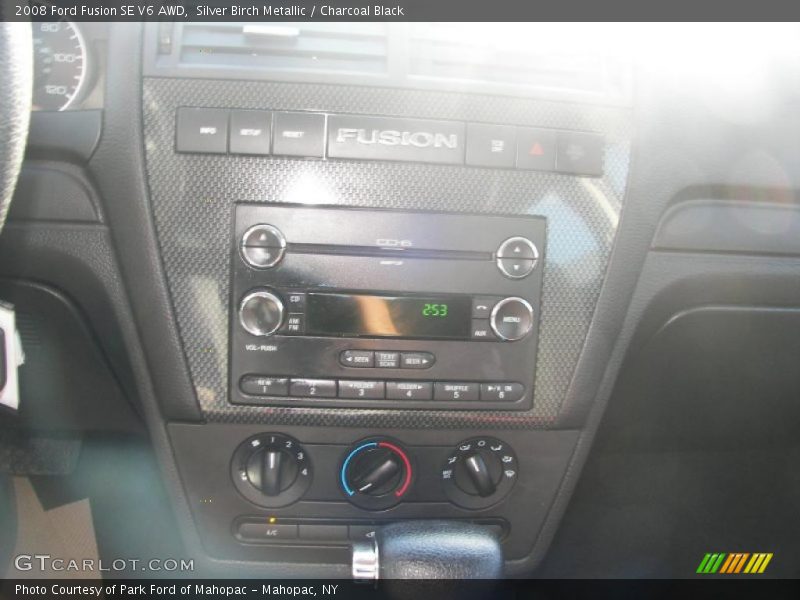 Silver Birch Metallic / Charcoal Black 2008 Ford Fusion SE V6 AWD