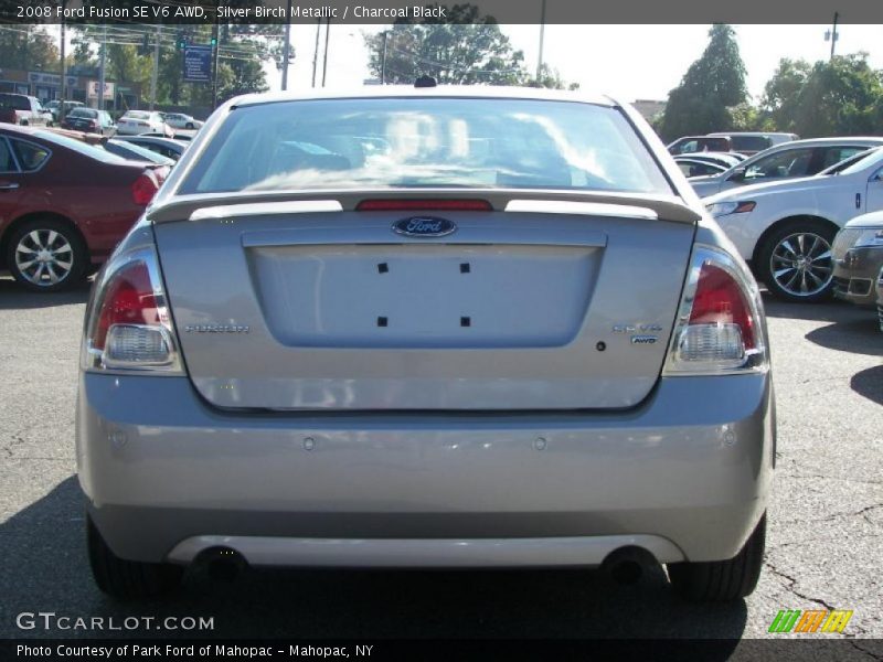 Silver Birch Metallic / Charcoal Black 2008 Ford Fusion SE V6 AWD