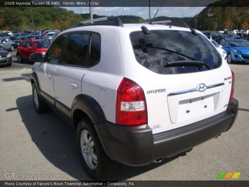 Nordic White / Gray 2008 Hyundai Tucson SE 4WD