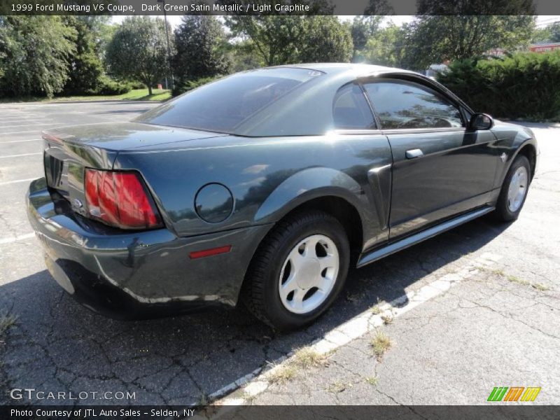 Dark Green Satin Metallic / Light Graphite 1999 Ford Mustang V6 Coupe