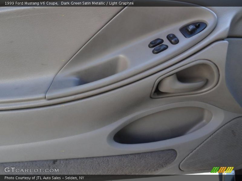 Dark Green Satin Metallic / Light Graphite 1999 Ford Mustang V6 Coupe