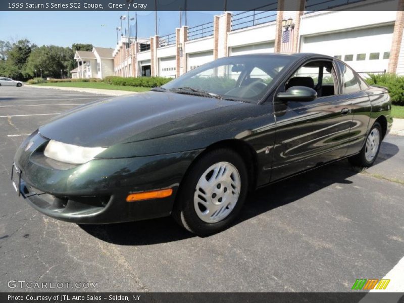 Green / Gray 1999 Saturn S Series SC2 Coupe