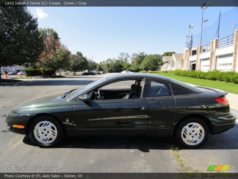 Green / Gray 1999 Saturn S Series SC2 Coupe