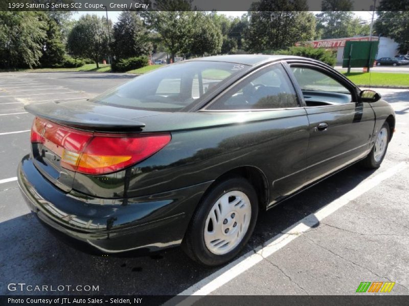 Green / Gray 1999 Saturn S Series SC2 Coupe