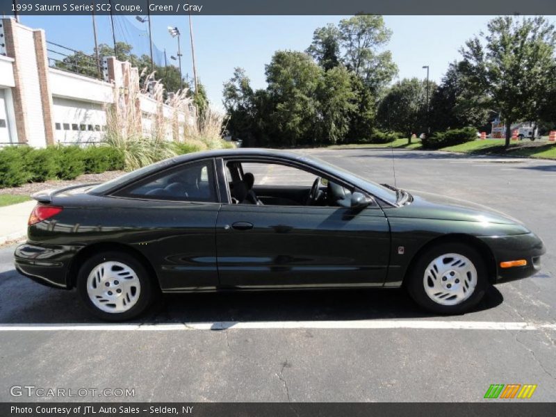 Green / Gray 1999 Saturn S Series SC2 Coupe