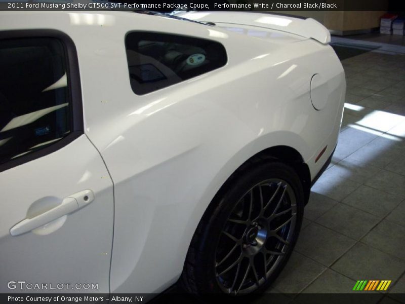 Performance White / Charcoal Black/Black 2011 Ford Mustang Shelby GT500 SVT Performance Package Coupe