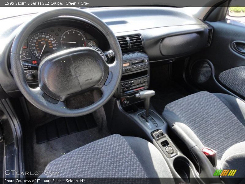 Green / Gray 1999 Saturn S Series SC2 Coupe
