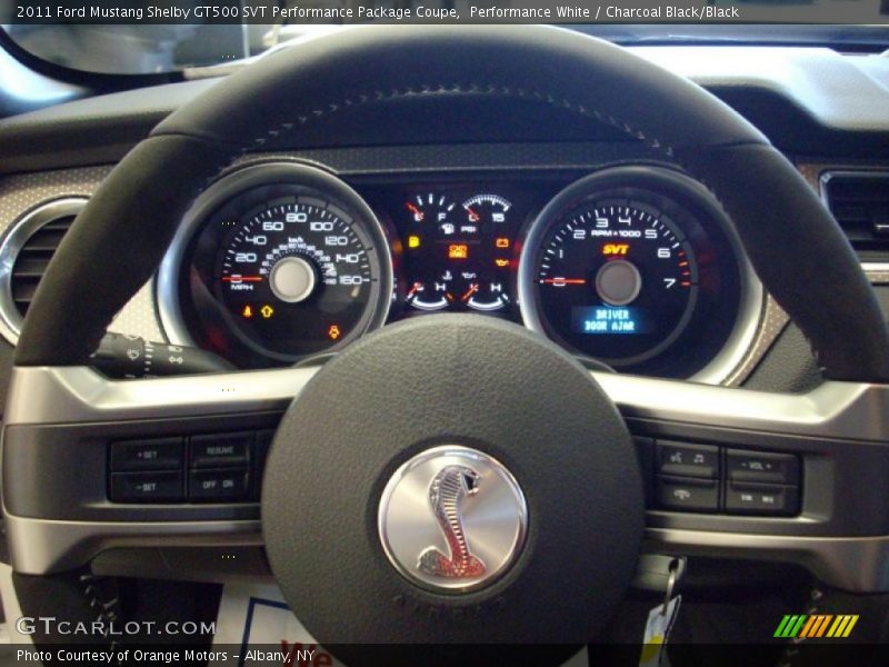  2011 Mustang Shelby GT500 SVT Performance Package Coupe Steering Wheel