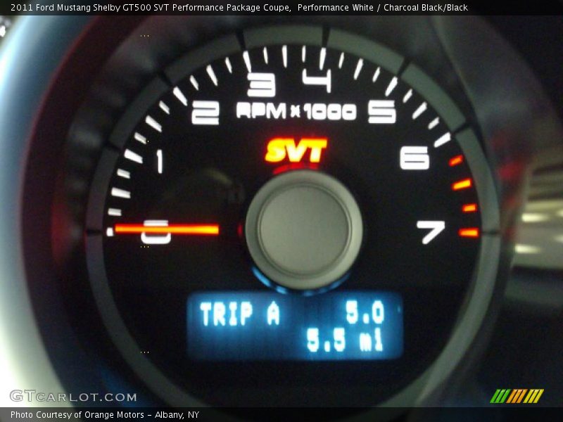 Performance White / Charcoal Black/Black 2011 Ford Mustang Shelby GT500 SVT Performance Package Coupe