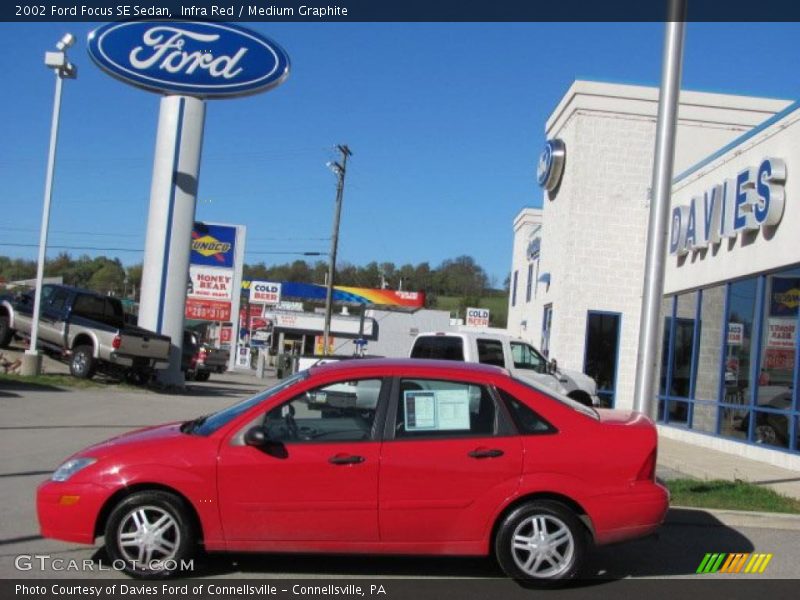 Infra Red / Medium Graphite 2002 Ford Focus SE Sedan