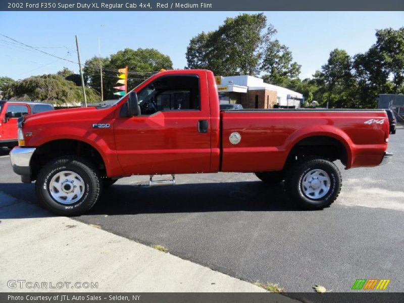 Red / Medium Flint 2002 Ford F350 Super Duty XL Regular Cab 4x4