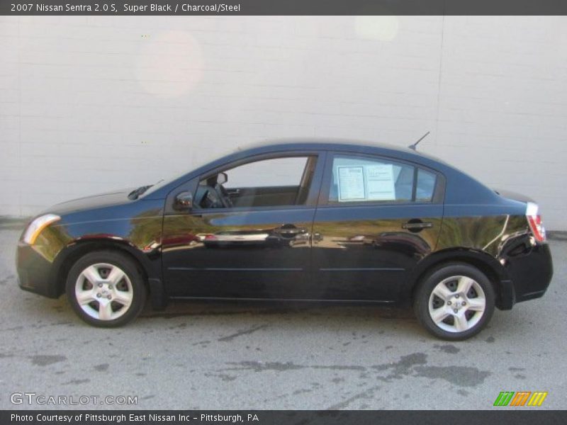 Super Black / Charcoal/Steel 2007 Nissan Sentra 2.0 S