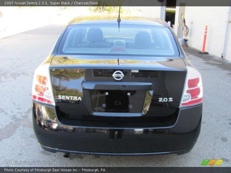 Super Black / Charcoal/Steel 2007 Nissan Sentra 2.0 S