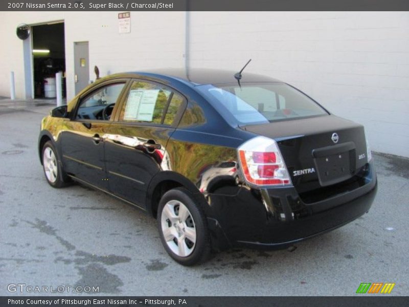 Super Black / Charcoal/Steel 2007 Nissan Sentra 2.0 S