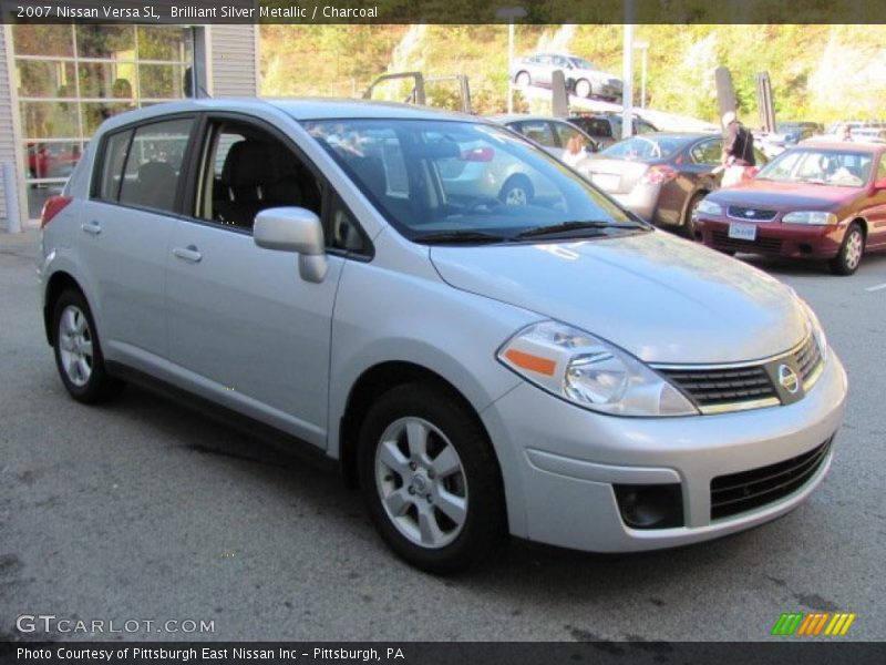 Brilliant Silver Metallic / Charcoal 2007 Nissan Versa SL