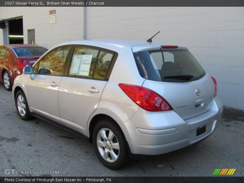 Brilliant Silver Metallic / Charcoal 2007 Nissan Versa SL